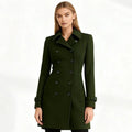 Sena | Notch-Lapel Fit-and-Flare Minimal Trench Coat