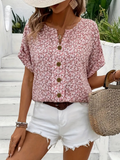 Serena | Ditsy Floral Button-Front Blouse