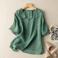 Sidony | Retro Scalloped Collar Blouse