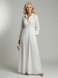 Marika | Gathered-Waist Fluid Maxi Dress