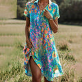 Boho Floral Shirt Dress – Free-Spirited Summer Style