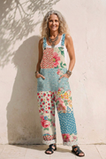 Sleeveless Jumpsuit – Patchwork Floral Mix