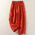 High Waist Wide Leg Linen Trousers – Relaxed Summer Fit