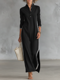 Solveig | Minimalist Collared Button Placket Blouse