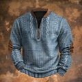 Fenwick | Quarter-Zip Knit Pullover with Elbow Patches