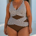 Suri | Geometric Cut-Out Wrap One-Piece