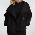 Szilvia | Oversized Double-Breasted Sculpted Coat
