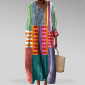 Tabea | Patchwork Stripe Oversized Maxi Dress