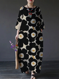 Maryam | Floral Short-Sleeve Midi Dress