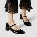 Tullia | Rounded-Toe Mary Jane Heels