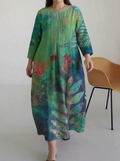 Mehri | Floral Short-Sleeve Midi Dress