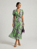 Virel | Relaxed Floral Midi Wedding Guest Gowns