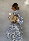 Vivien | Boho Print Flowy Midi Dress