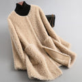 Magdalena | Draped Pile-Texture Coat