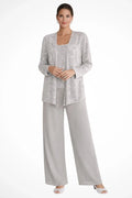 Clemence | Sequined Three-Piece Trouser Suit