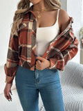 Dorothea | Cropped Checked Shacket