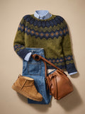 Ingrid | Crew-Neck Nordic Fair Isle Knit Sweater