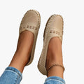 Women's Faux Flats with Perforated Upper and Whipstitch Trim
