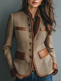 Harriet | Herringbone Button-Front Jacket