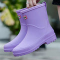 Helene | Mid-Calf Pull-On Rain Boots