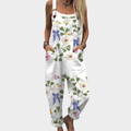Ylenia | Printed Wide-Leg Overalls