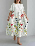 Marjeta | Floral Short-Sleeve Midi Dress