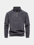 Zoran | Mock-Neck Zip-Up Relaxed Cardigan