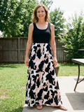 Lejla | Sleeveless Scoop-Neck Maxi Dress