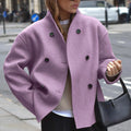 Zwaantje | Double-Breasted High-Neck Statement Coat